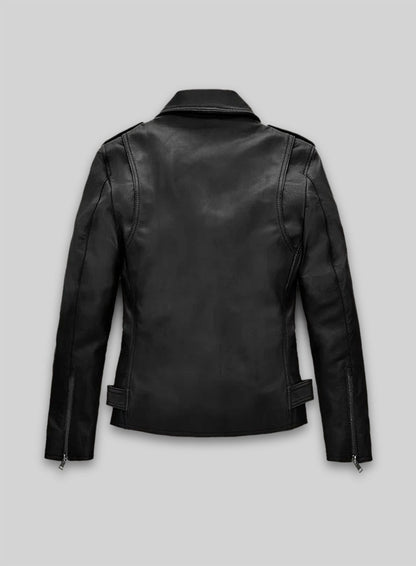 Black Jessica Alba Leather Jacket