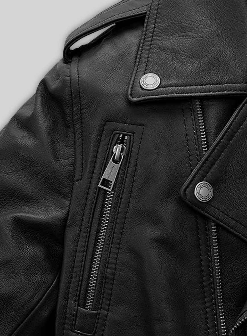 Black Jessica Alba Leather Jacket