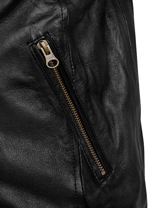 Black Leather Jacket # 126 - LeatherCult