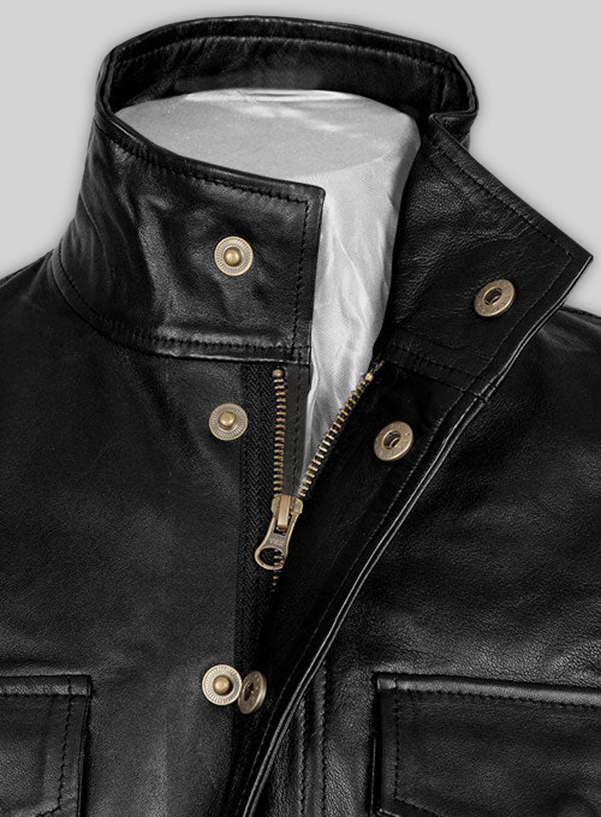Black Leather Jacket # 126