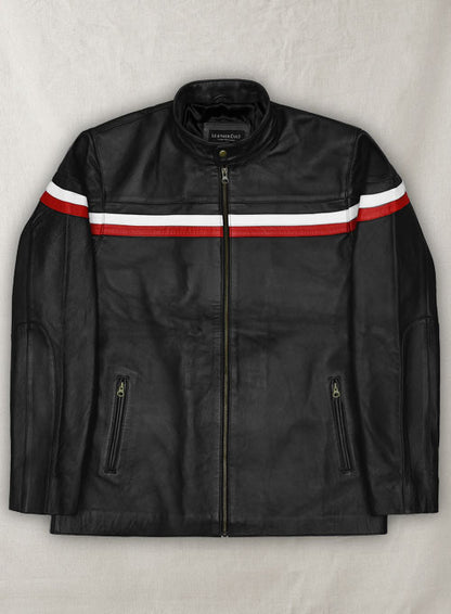Black Leather Jacket #882 - 3XL - LeatherCult