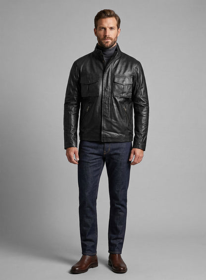 Black Leather Jacket # 126
