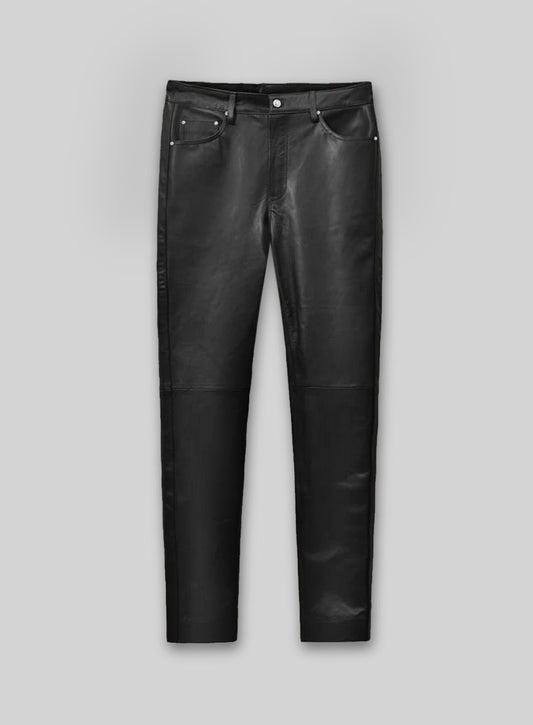 Black Leather Jeans