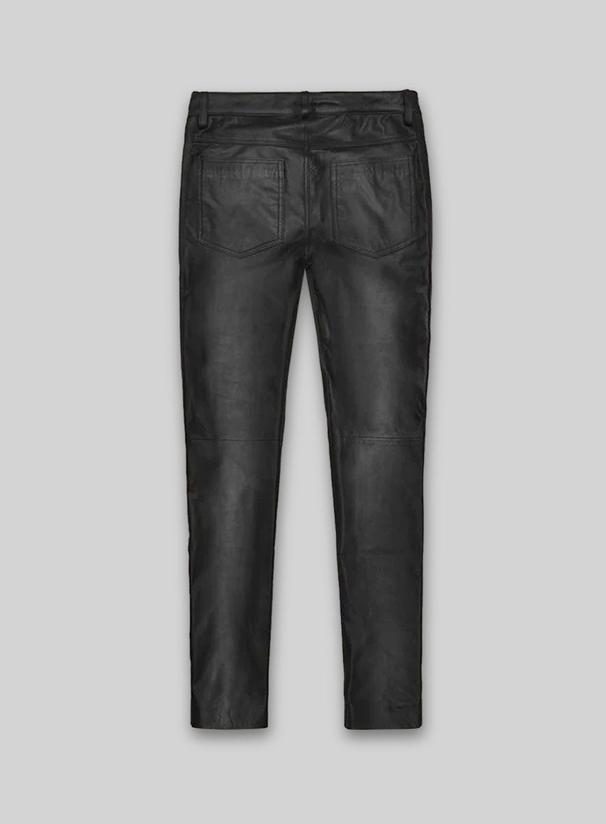 Black Leather Jeans