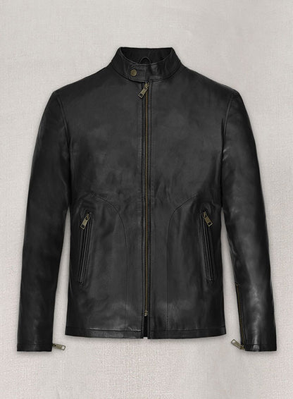 Black Mark Wahlberg Uncharted Leather Jacket - LeatherCult