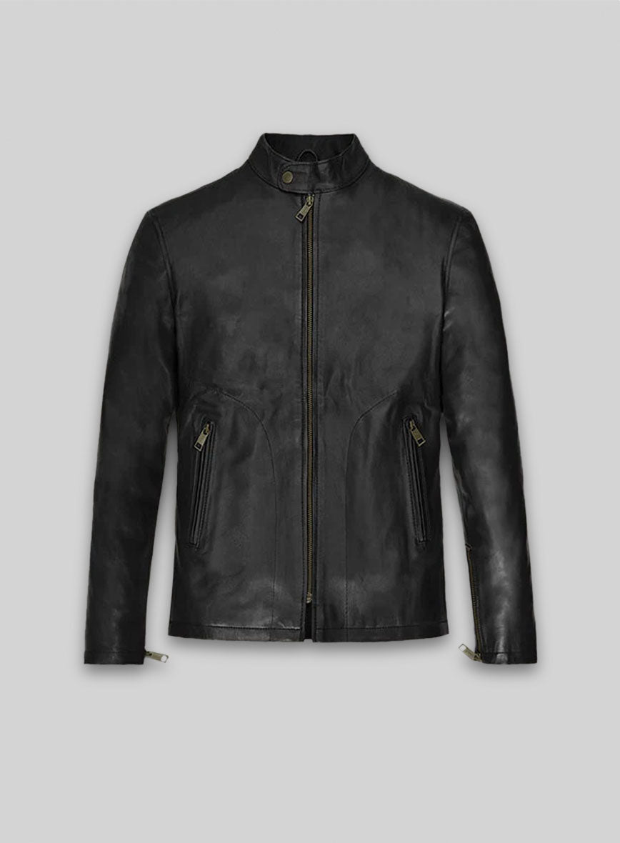 Black Mark Wahlberg Uncharted Leather Jacket