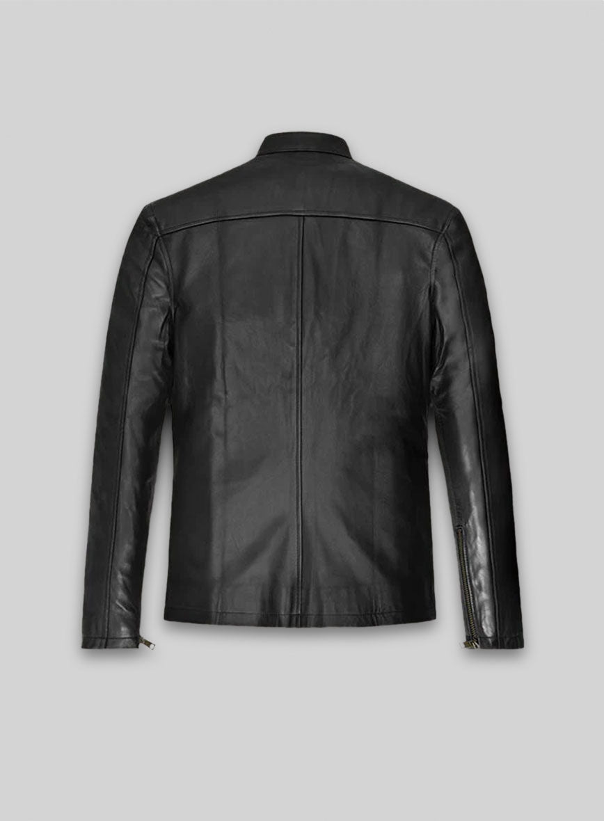 Black Mark Wahlberg Uncharted Leather Jacket