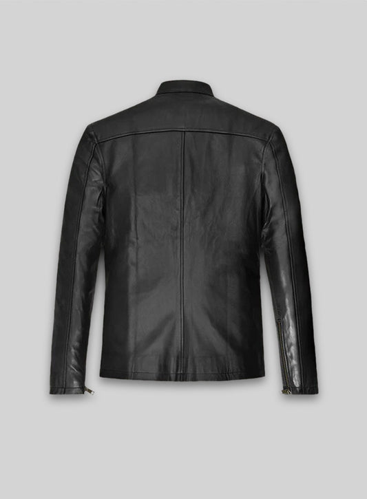 Black Mark Wahlberg Uncharted Leather Jacket
