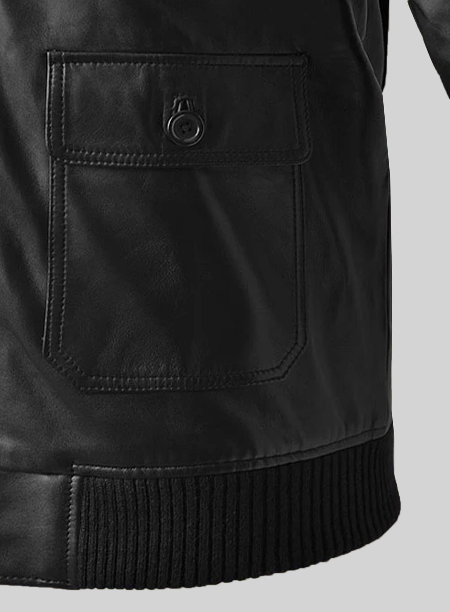 Black Pilot Aviator Leather Jacket