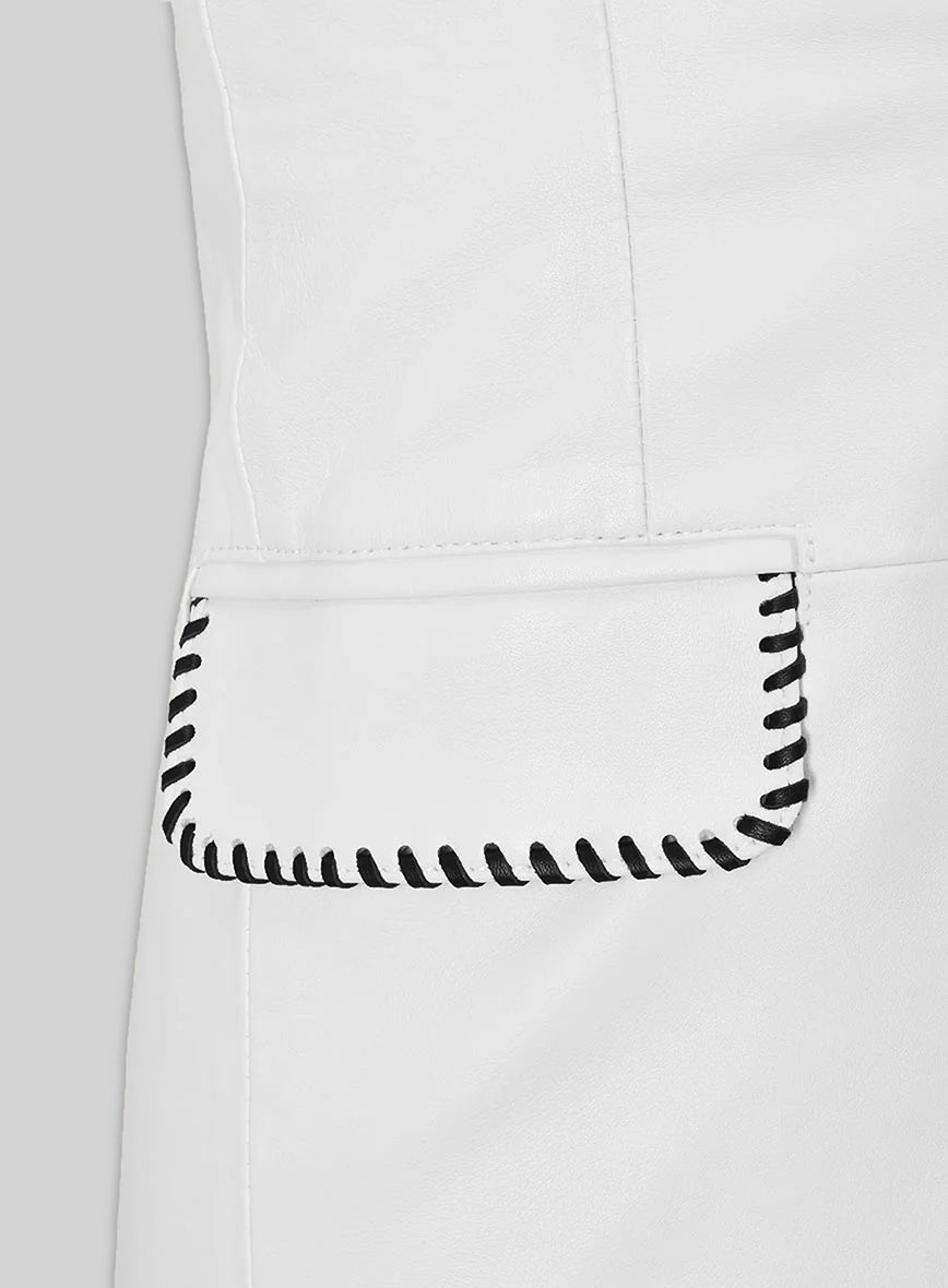 Black Striped White Medieval Blazer