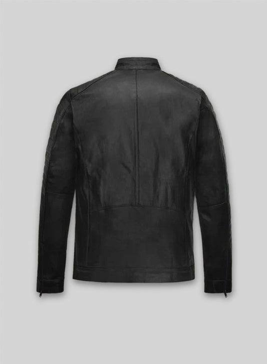 Black Vin Diesel Leather Jacket #2