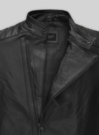 Black Vin Diesel Leather Jacket #2