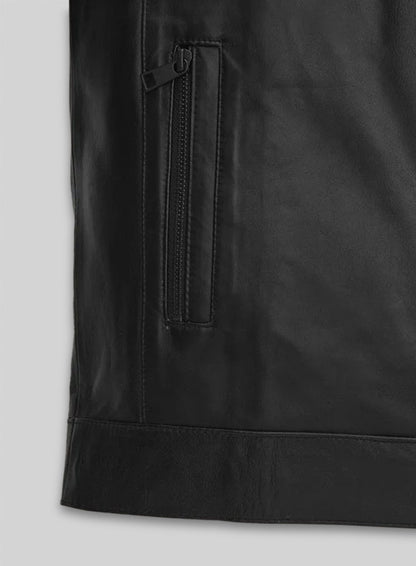 Black Vin Diesel Leather Jacket #2