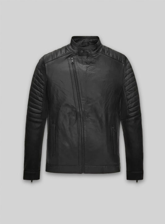Black Vin Diesel Leather Jacket #2