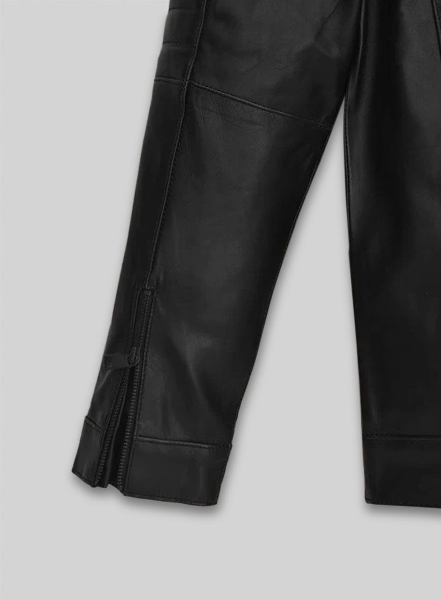Black Vin Diesel Leather Jacket #2