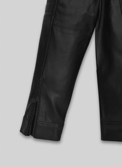 Black Vin Diesel Leather Jacket #2