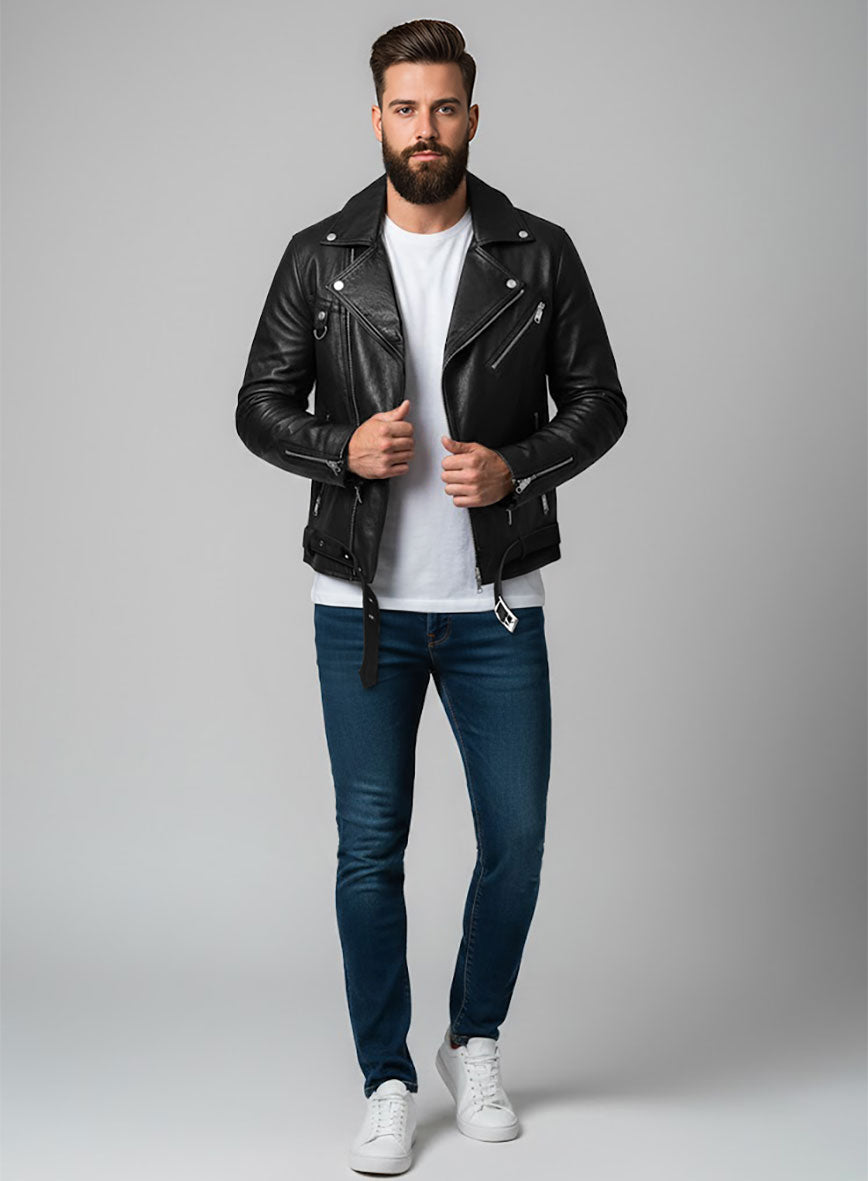 Black Volt Leather Jacket