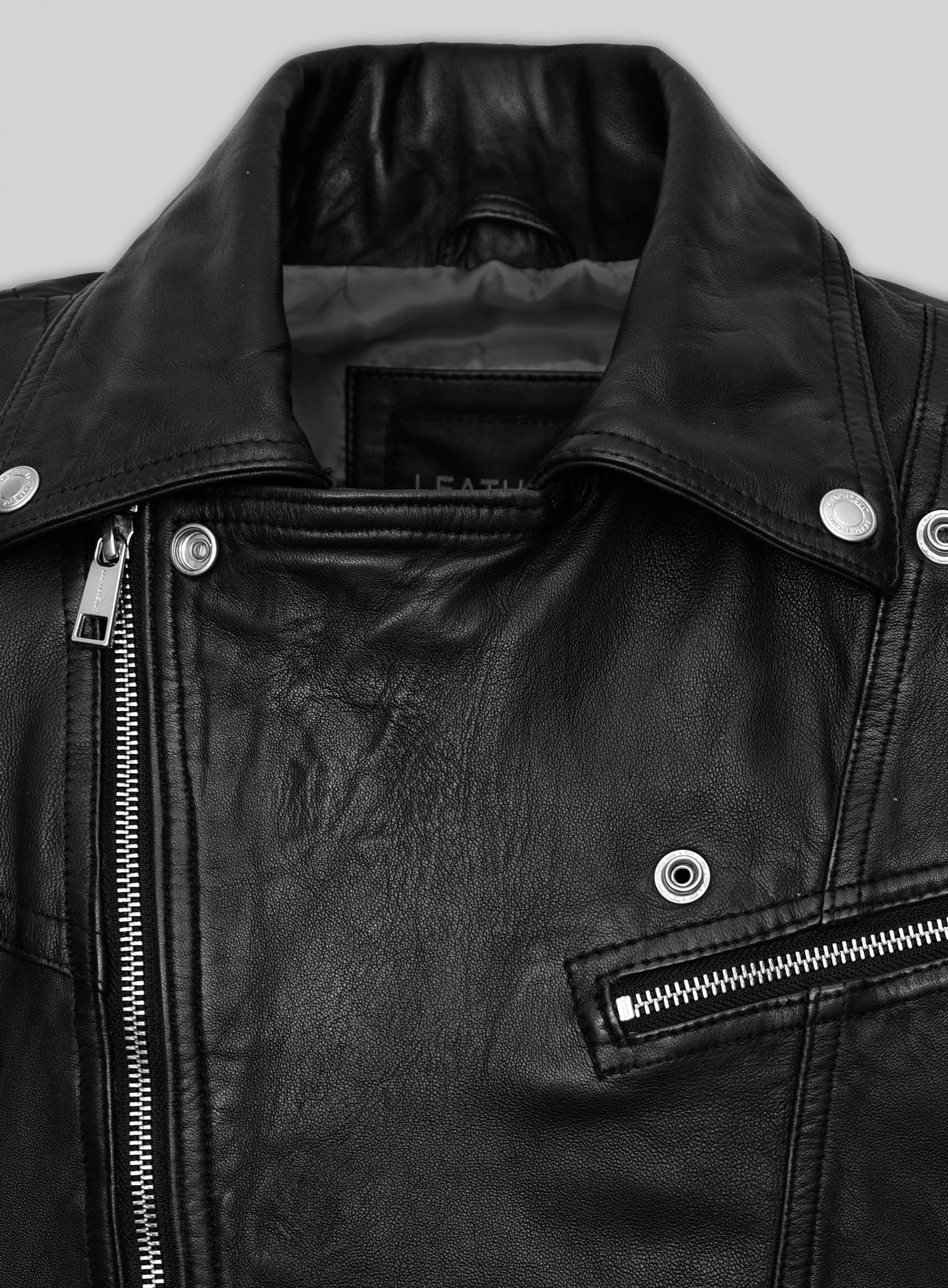 Black Volt Leather Jacket