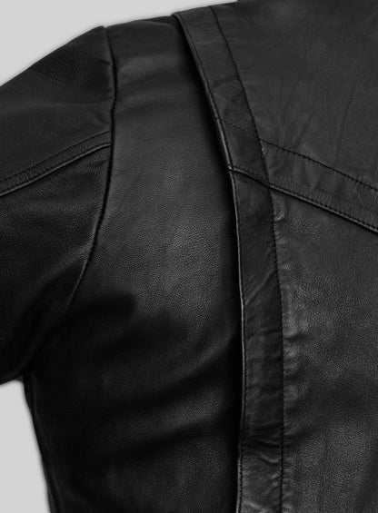 Black Volt Leather Jacket