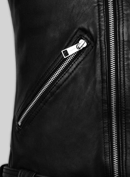 Black Volt Leather Jacket