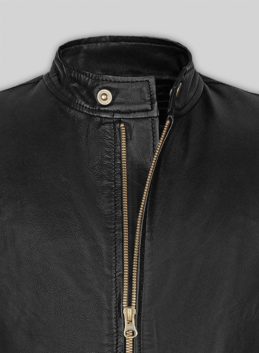 Black Zac Efron Baywatch Leather Jacket