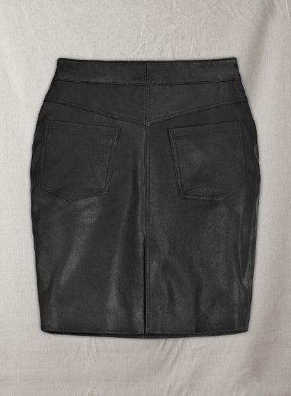Blake Lively Leather Skirt #1 - LeatherCult