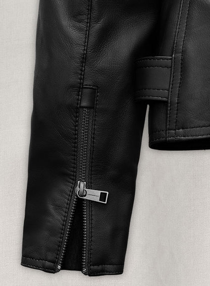 Black Jessica Alba Leather Jacket - LeatherCult