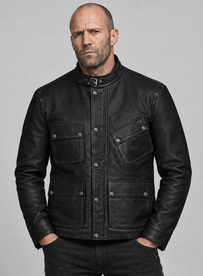 Blitz Jason Statham Leather Jacket