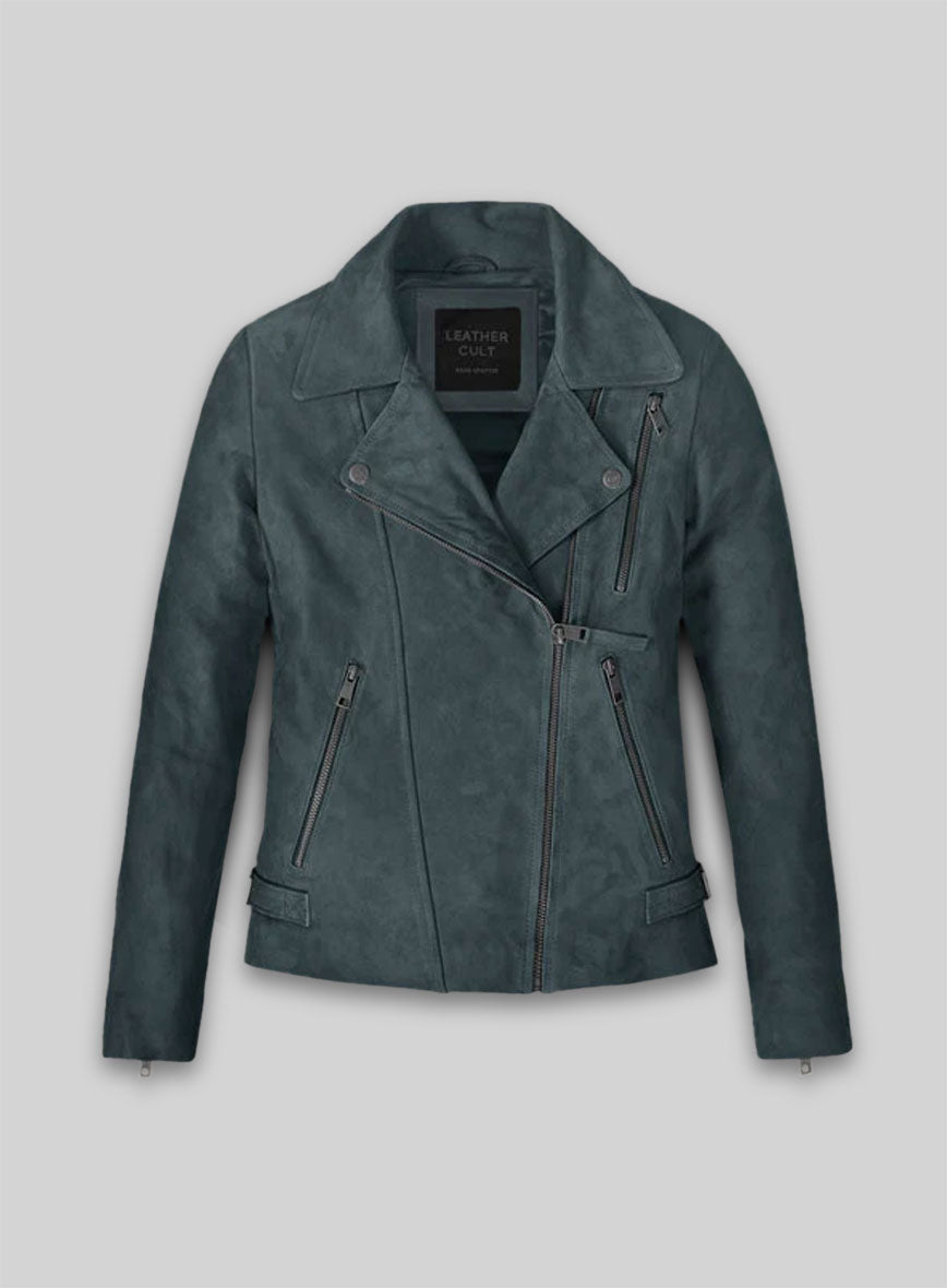 Blue Suede Vanessa Hudgens Leather Jacket #3