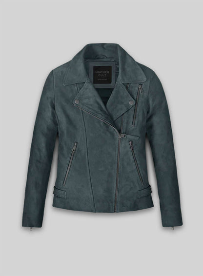 Blue Suede Vanessa Hudgens Leather Jacket #3