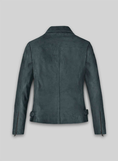 Blue Suede Vanessa Hudgens Leather Jacket #3