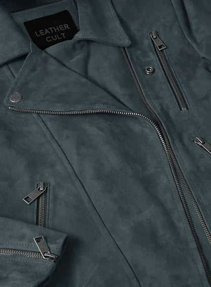 Blue Suede Vanessa Hudgens Leather Jacket #3