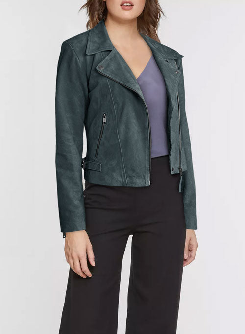 Blue Suede Vanessa Hudgens Leather Jacket #3 - LeatherCult