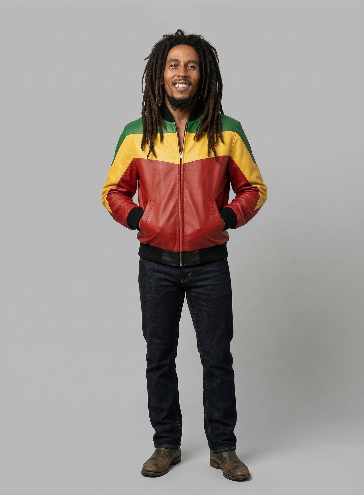 Bob Marley Leather Jacket