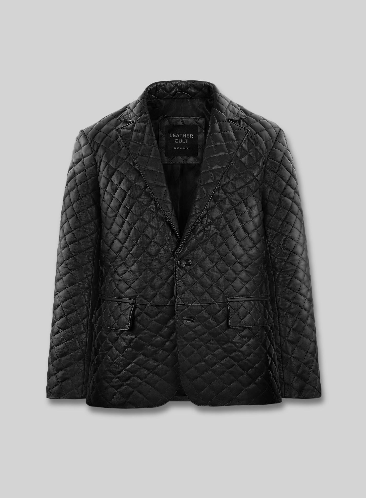 Bocelli Quilted Leather Blazer