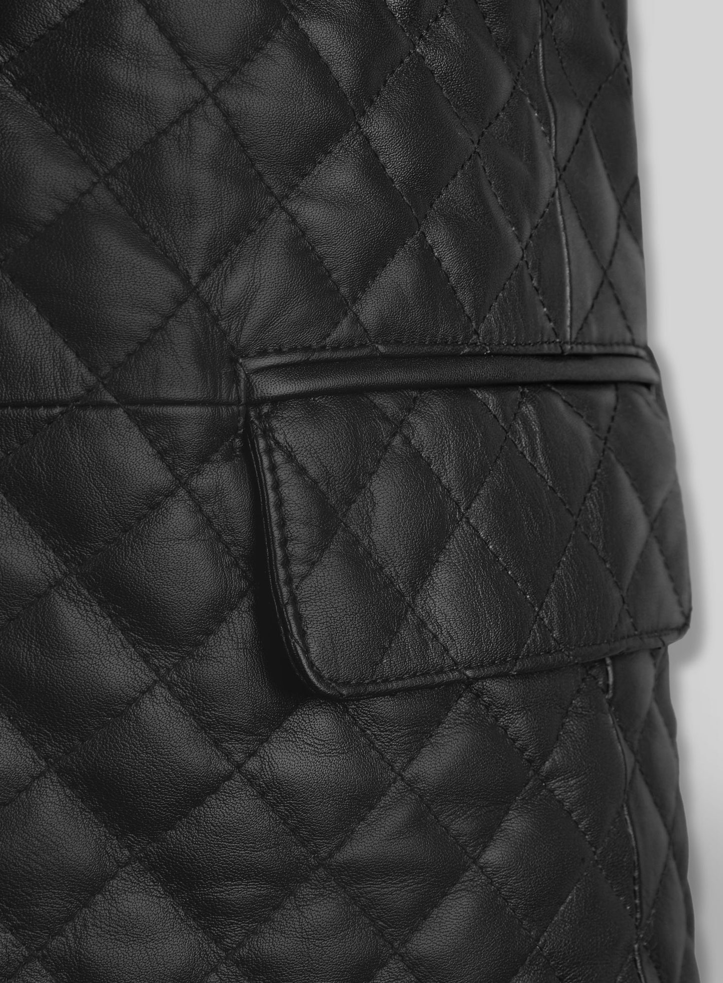 Bocelli Quilted Leather Blazer