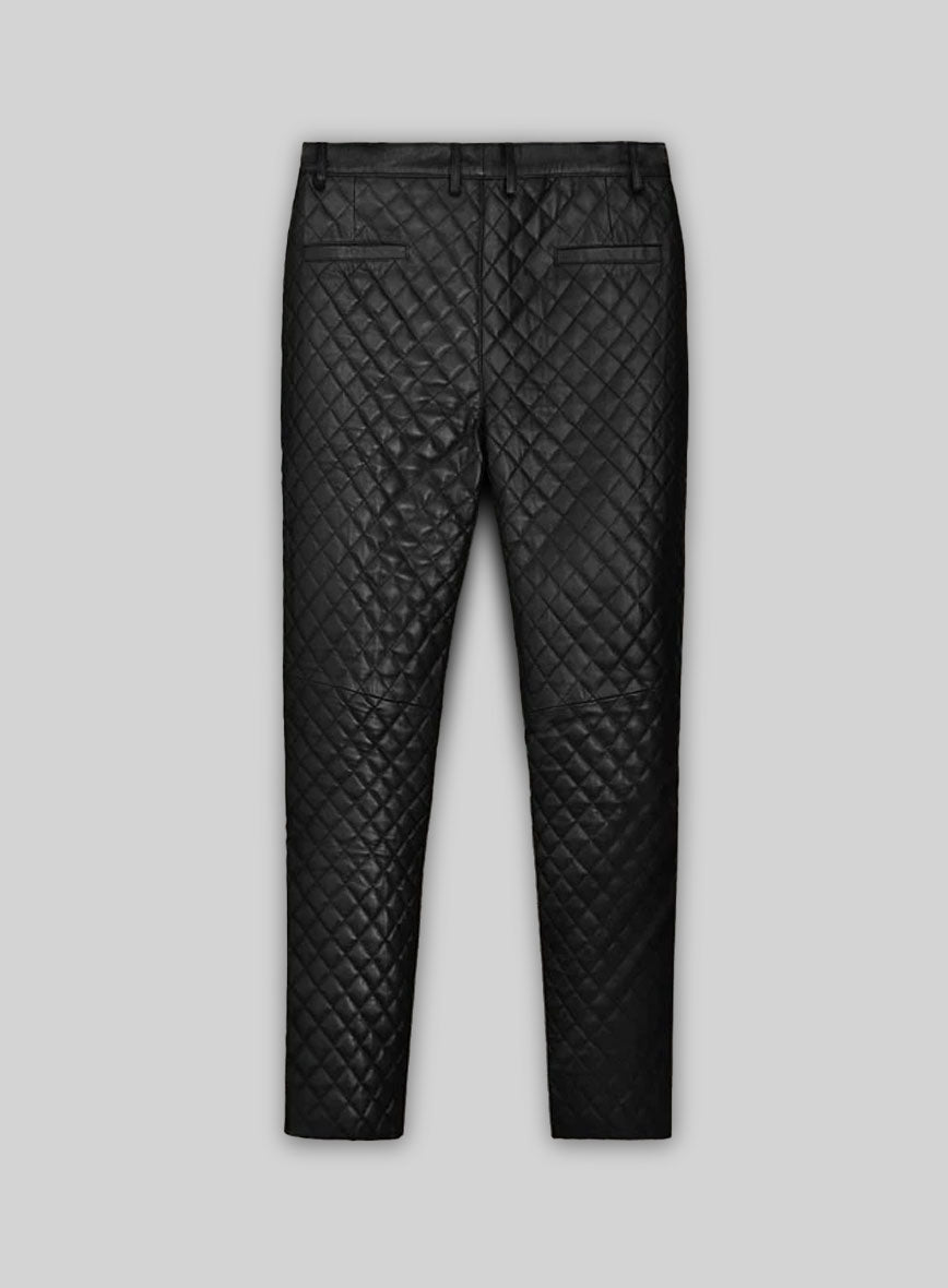 Bocelli Quilted Leather Pants