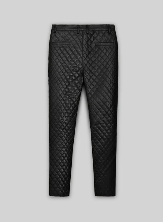 Bocelli Quilted Leather Pants