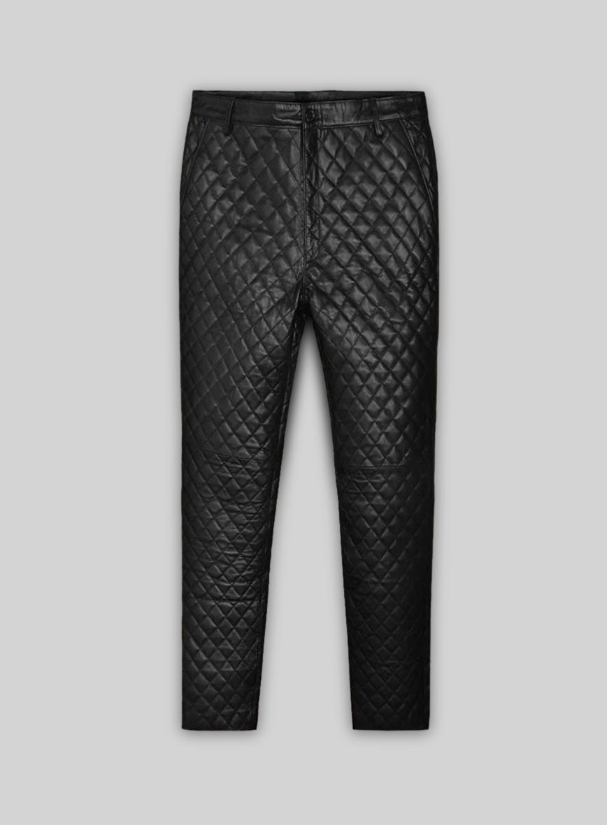 Bocelli Quilted Leather Pants