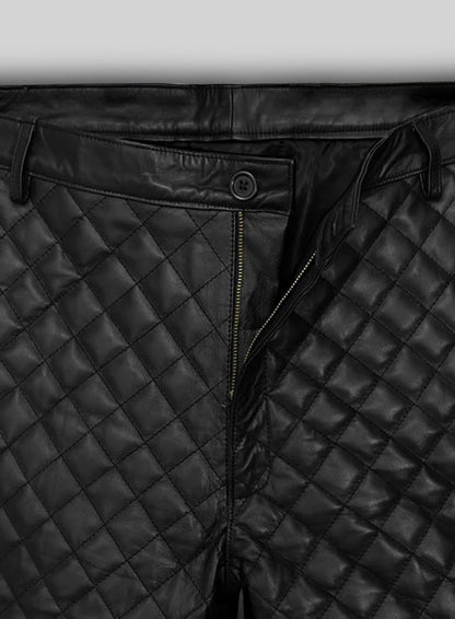 Bocelli Quilted Leather Pants