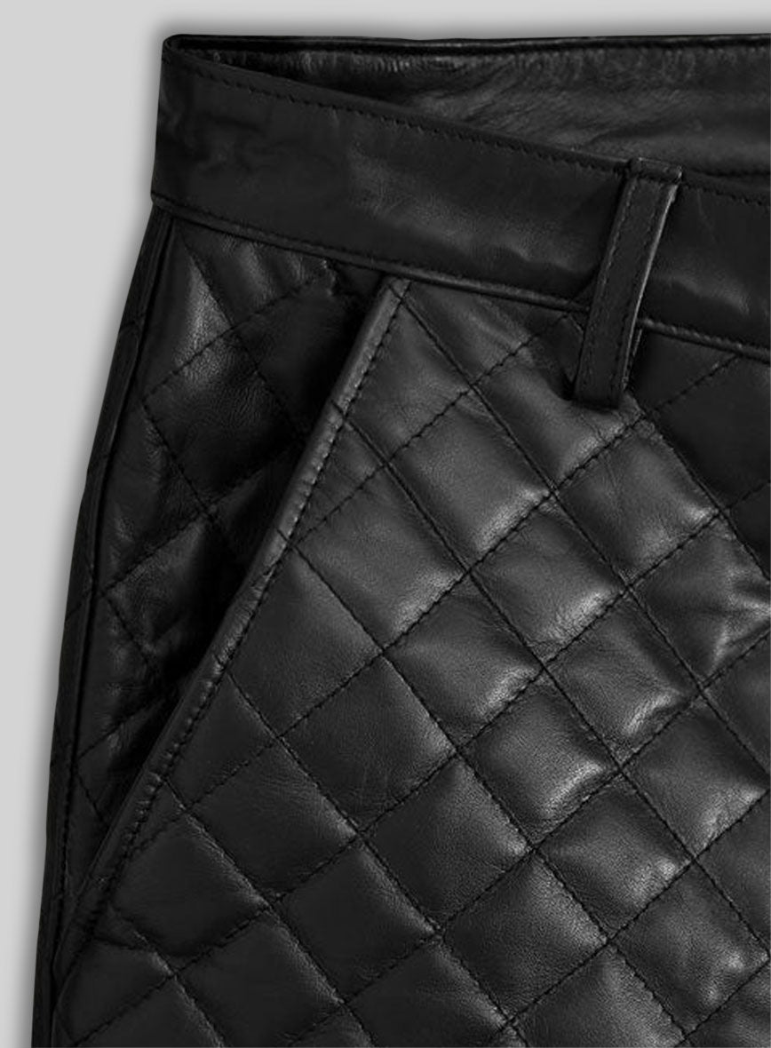 Bocelli Quilted Leather Pants