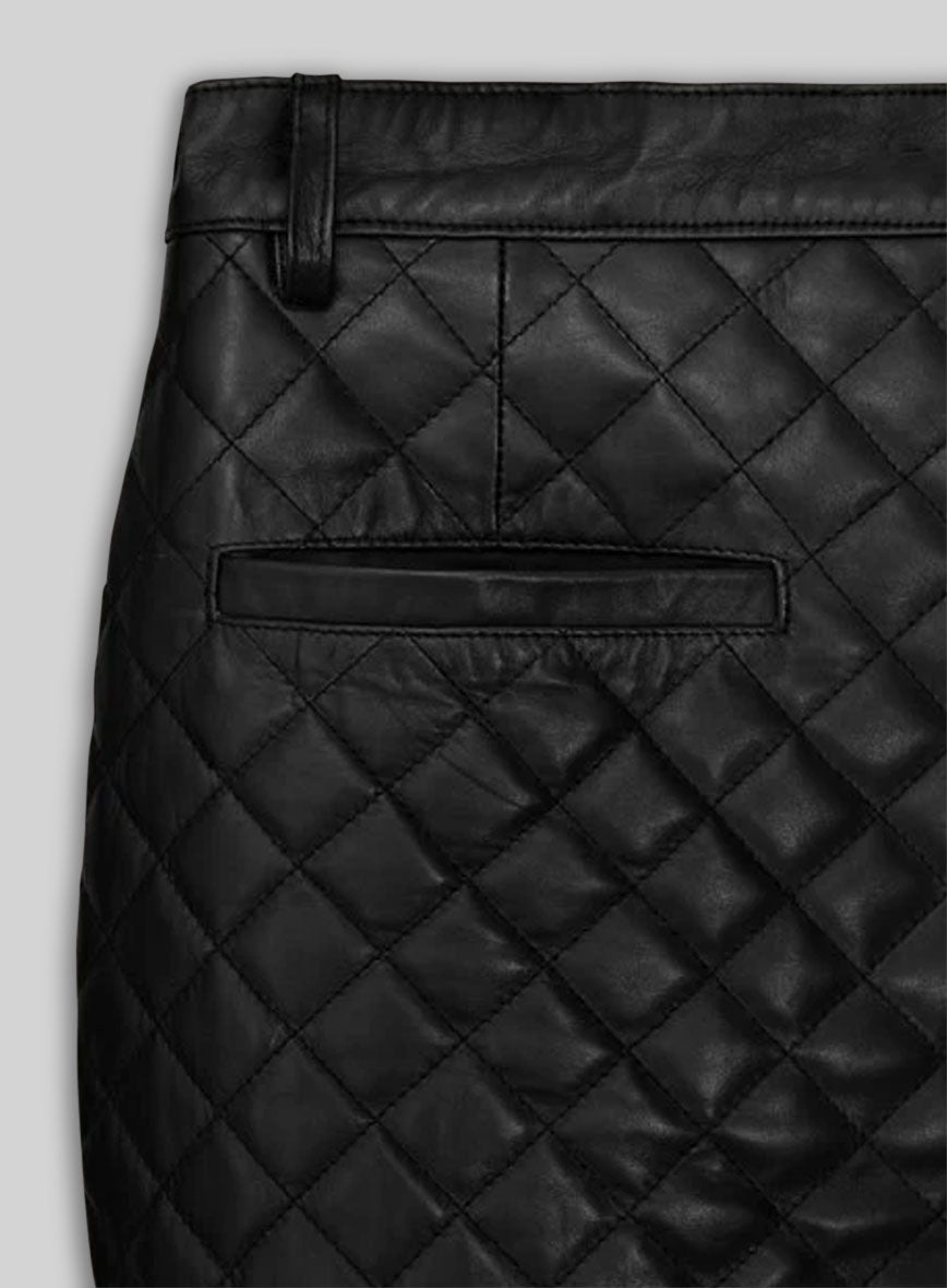 Bocelli Quilted Leather Pants
