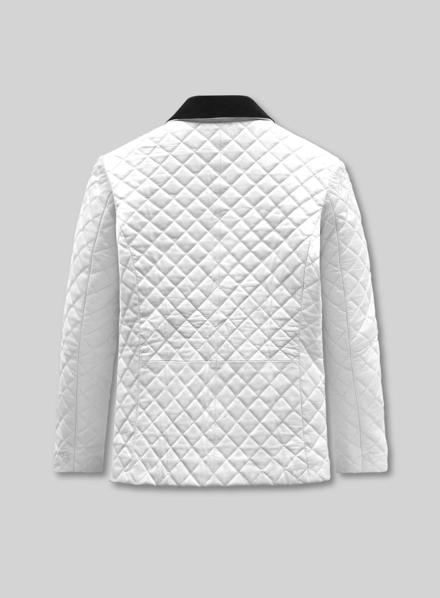 Bocelli Tuxedo Quilted Leather Blazer