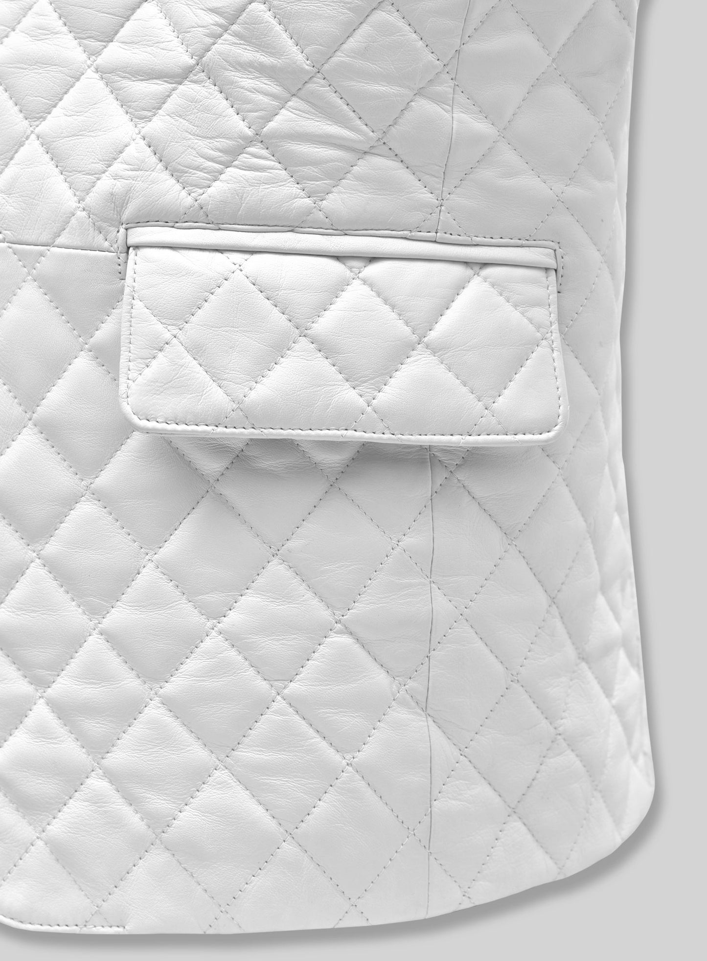 Bocelli Tuxedo Quilted Leather Blazer