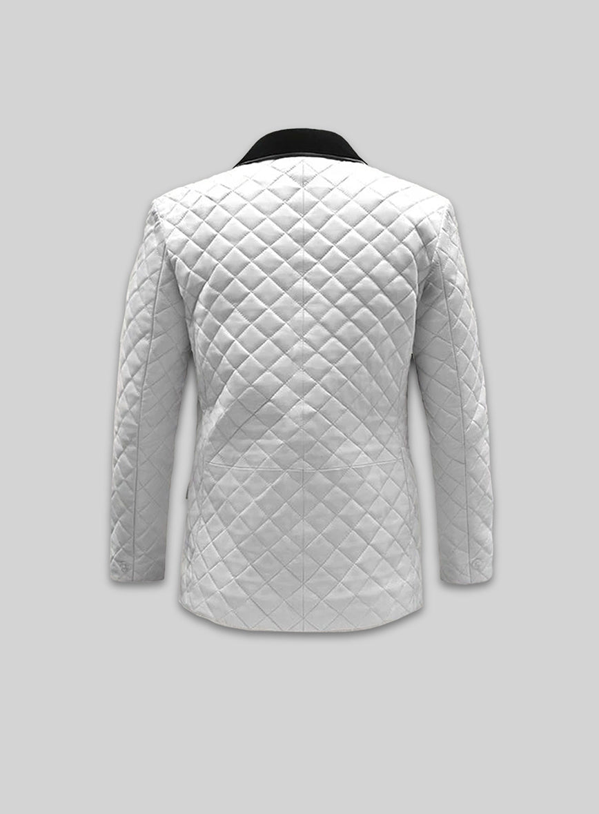 Bocelli Tuxedo Quilted Leather Blazer