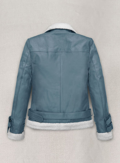 Bon Blue Rita Ora Leather Jacket #2 - LeatherCult