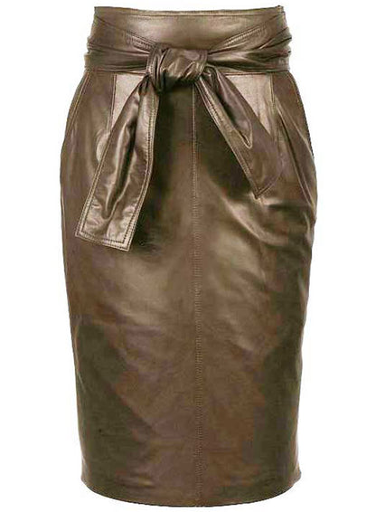Bonded Leather Skirt - # 436 - LeatherCult