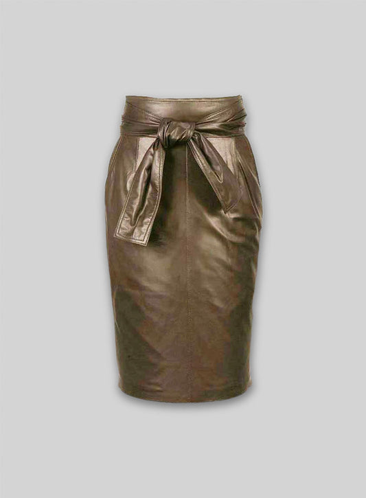 Bonded Leather Skirt - # 436