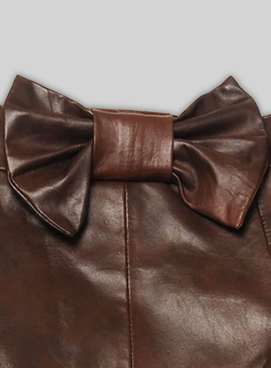 Bow Babe Leather Skirt