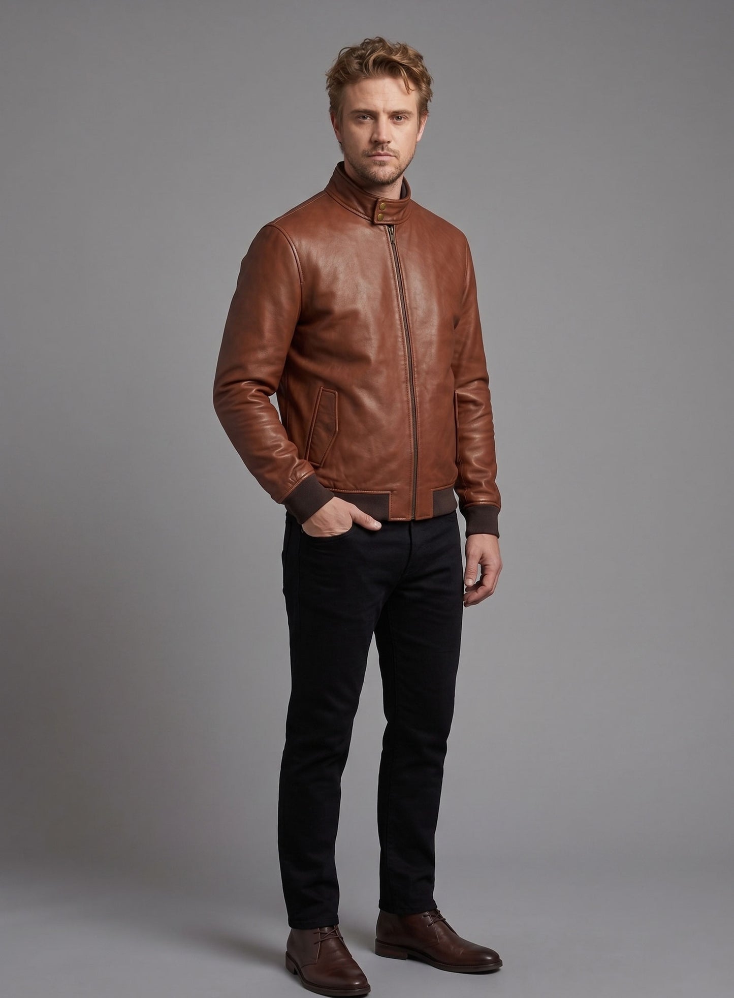 Boyd Holbrook Narcos Season 1 Leather Jacket
